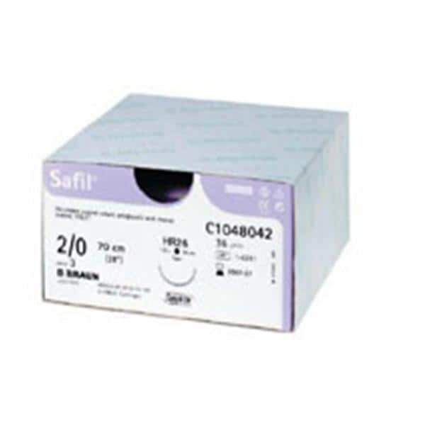 Safil Suture 2-0 27" Polyglycolic Acid Braid HR-37S Violet 36/Bx