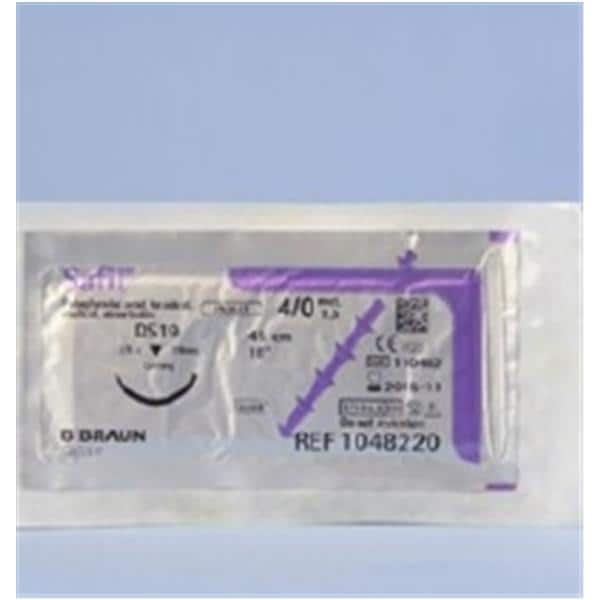 Safil Suture 4-0 18" Polyglycolic Acid Braid DS-19 Violet 36/Bx