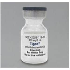 Tigan Injection 100mg/mL SDV 2mL 25/Pk
