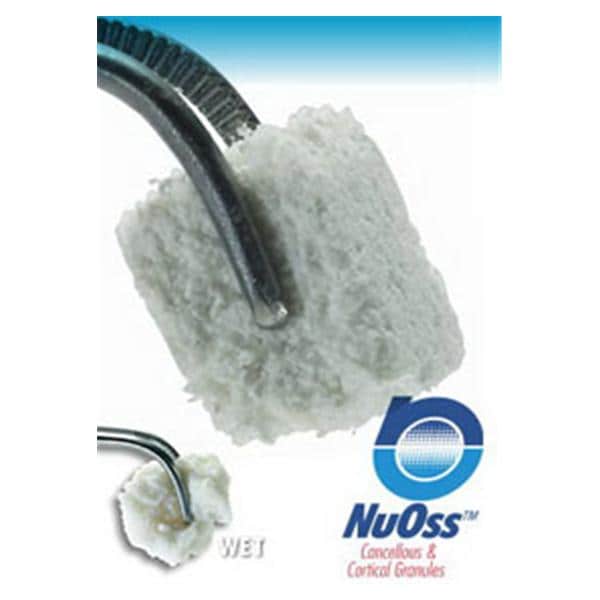 NuOss Bone Graft Collagen Bovine 8 mm x 9 mm x 9 mm 0.6 cc Ea