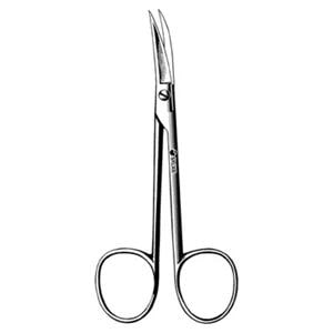 Plastic Surgery Scissors Curved 4-1/2" Stainless Steel Non-Sterile Reusable Ea