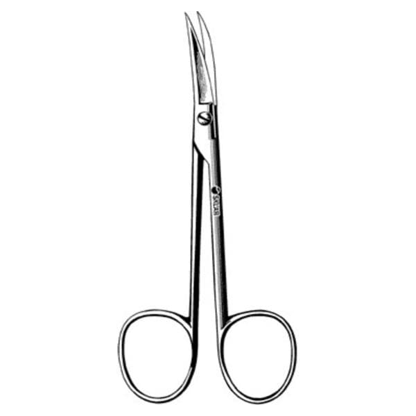 Plastic Surgery Scissors Curved 4-1/2" Stainless Steel Non-Sterile Reusable Ea