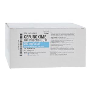 Cefuroxime Injection 750mg/vl Powder Vial 25/Bx