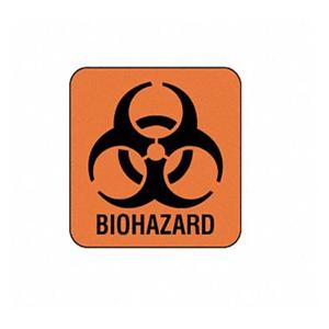 Biohazard Labels 7/8x7/8 500/Bx