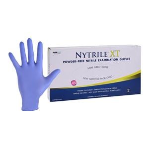 Nytrile XT Nitrile Exam Gloves X-Small Periwinkle Blue Non-Sterile, 20 BX/CA