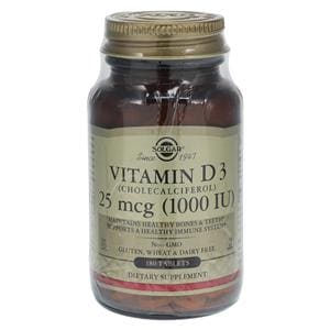 Vitamin D-3 Supplement Tablets Kosher 1000IU 180/Bt