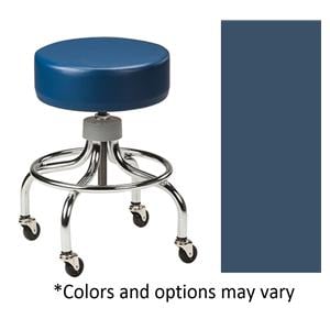 Chrome Series Exam Stool Royal Blue 250lb Capacity