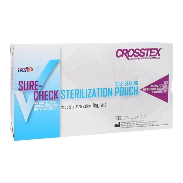 Sure-Check Sterilization Pouch 7.5 in x 13 in 200/Bx