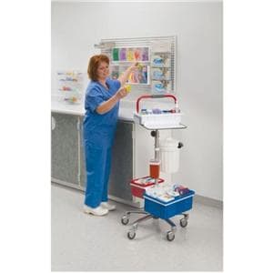 TransCart Mobile Draw Station With Tray ML1885/Handle/5 Casters Ea