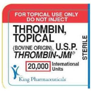 Thrombin-JMI Topical Solution 20,000IU Vial Each