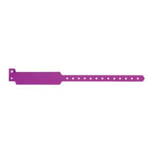 Sentry SuperBand Write-On Wristband Polyester Purple Adult 500/Bx