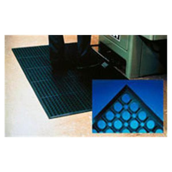 Wearwell WorkRite Anti-Fatigue Mat Silicone Black 3x5' Ea