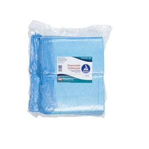 Incontinence Underpad Unisex 17x24" High Absorbency Blue 300/Ca