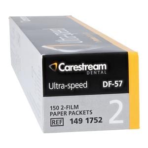 Ultra-Speed Intraoral X-Ray Film DF-57 Size 2 D Speed 150/Bx, 50 BX/CA