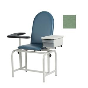 Blood Draw Chair Moss Green Steel 300lb Capacity Ea