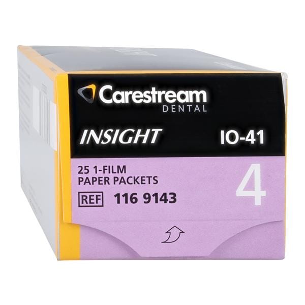 Insight Intraoral Dental Film IO-41 4 F Speed 25/Bx