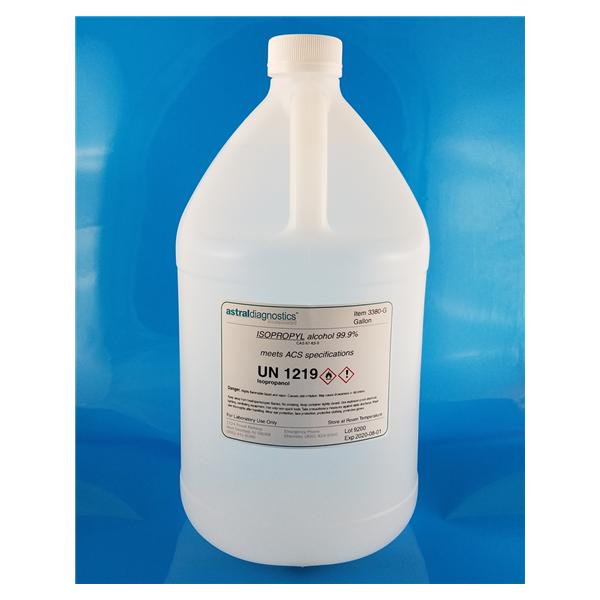 Isopropyl Alcohol Reagent Plastic 70% Clear 1gal 1/Ga