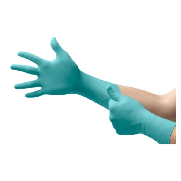 Microflex N89 Nitrile Exam Gloves Medium Extended Green Non-Sterile