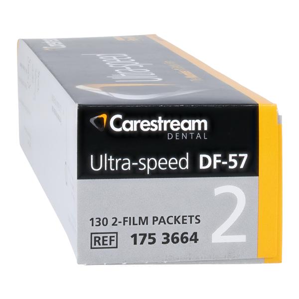 Ultra-Speed Intraoral X-Ray Film DF-57 Size 2 D Speed 130/Bx, 50 BX/CA