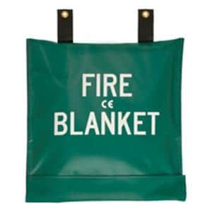 Fire Blanket/Bag Green Wool/Cotton 62x84