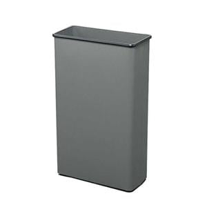 Can Trash Vinyl/Powder-Coated Steel Tall No Lid 3/Cr