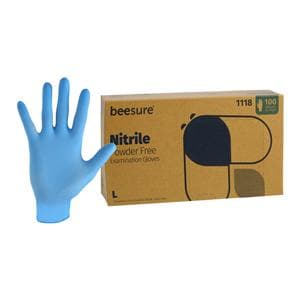 Microflex SEC-375-S Disposable Gloves, Nitrile, S, Blue, PK50