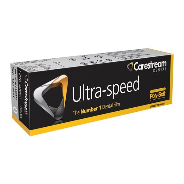 Ultra-Speed Intraoral X-Ray Film DF-53 Size 0 D Speed 100/Bx