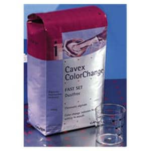 Cavex ColorChange Dust Free Alginate 1 Lb Fast Set 500gm, 20 BG/CA