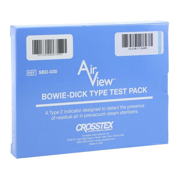 AirView Bowie Dick Biological Monitor Test Pack 30/Ca