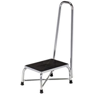 Step Stool Chrome 4 Leg Ea