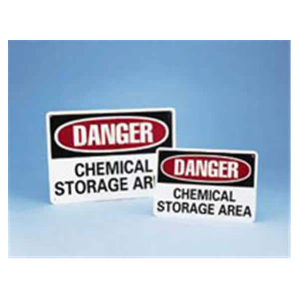 Sign Danger Acid Chemical 7"x10" Ea Ea