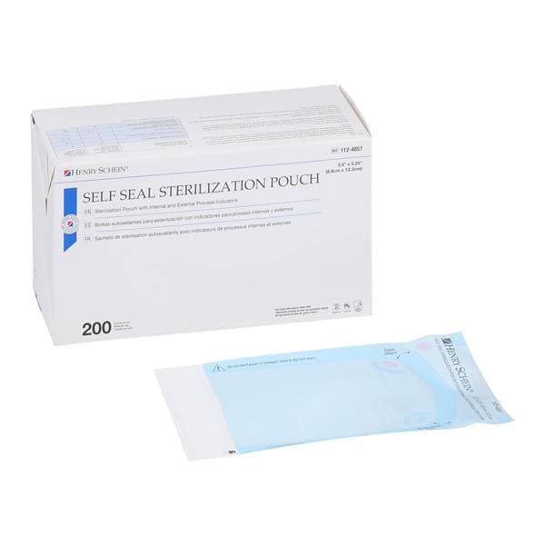 SelfSeal Sterilization Pouch Self Seal 3.5 in x 5.25 in 200/Bx, 6 BX/CA