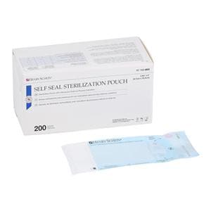 SelfSeal Sterilization Pouch Self Seal 2.25 in x 4 in 200/Bx, 12 BX/CA