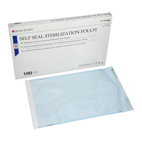 SelfSeal Sterilization Pouch Self Seal 10.5 in x 17 in 100/Bx, 4 BX/CA