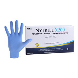 Nytrile X200 Nitrile Exam Gloves Medium Blue Non-Sterile