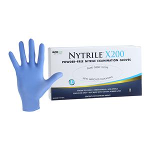 Nytrile X200 Nitrile Exam Gloves Large Blue Non-Sterile