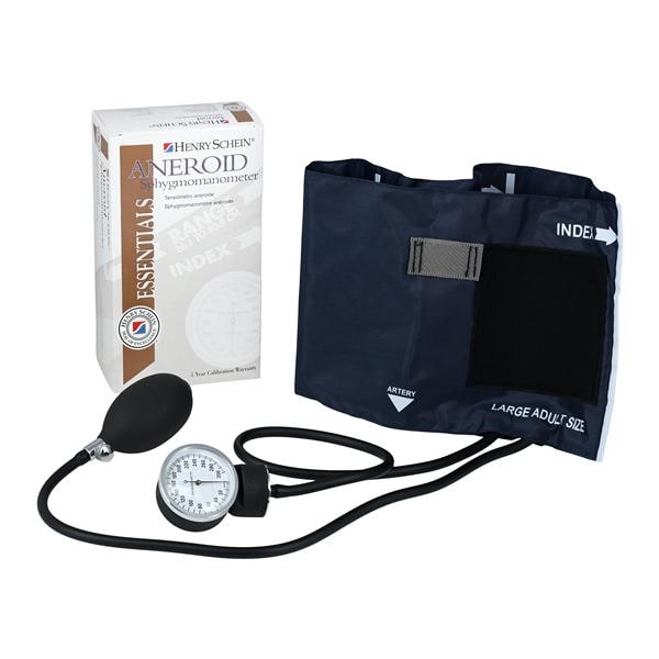 Henry Schein Essentials Economy Aneroid Sphygmomanometer Size 12 Nvy Bl Latex Ea