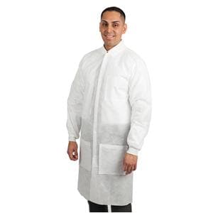 Maxi-Gard Protective Lab Coat SMS X-Large White 10/Pk, 5 PK/CA