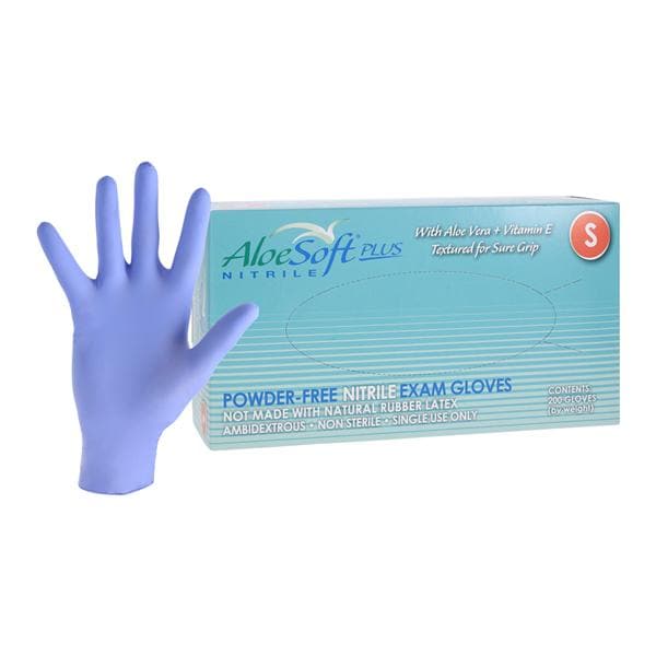 Case of 2000 Premier Pro Plus Nitrile Exam Gloves SMALL 5042 Powder-Free  Blue