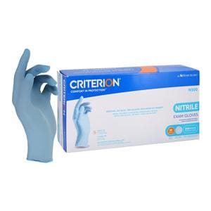 Criterion N300 Nitrile Exam Gloves Medium Standard Ice Blue Non-Sterile