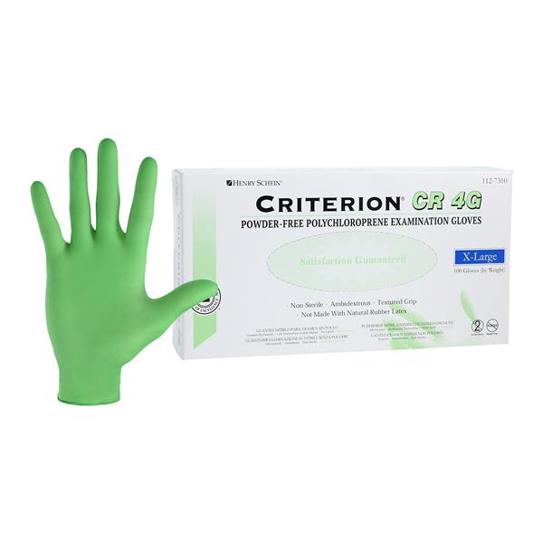 Criterion Ultrathin Chloroprene Exam Gloves X-Large Standard Lime Non-Sterile