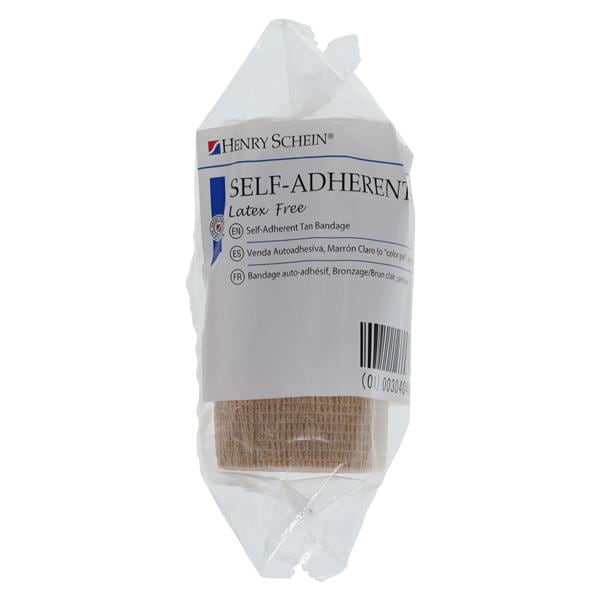 Self-Adherent Bandage Non-Woven Fabric 4"x5yd Tan Non-Sterile Ea