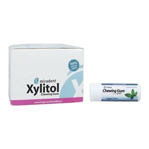Miradent Xylitol Gum Peppermint 30/Tube 12Tb/Bx