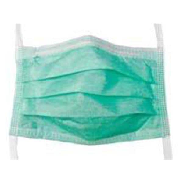 Precept Surgical Mask Anti-Fog Adhesive Green 300/Ca