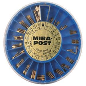 MiraPost Screw Posts Gold Plated Long L1 0.9 mm 12/Pk