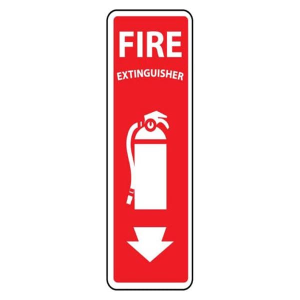 Sign Fire Extinguisher 12x4 Ea Ea