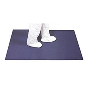 Tacky Mat Adhesive Mat For Hard Surface Polyethylene Blue 18x36" 4Mats/bx