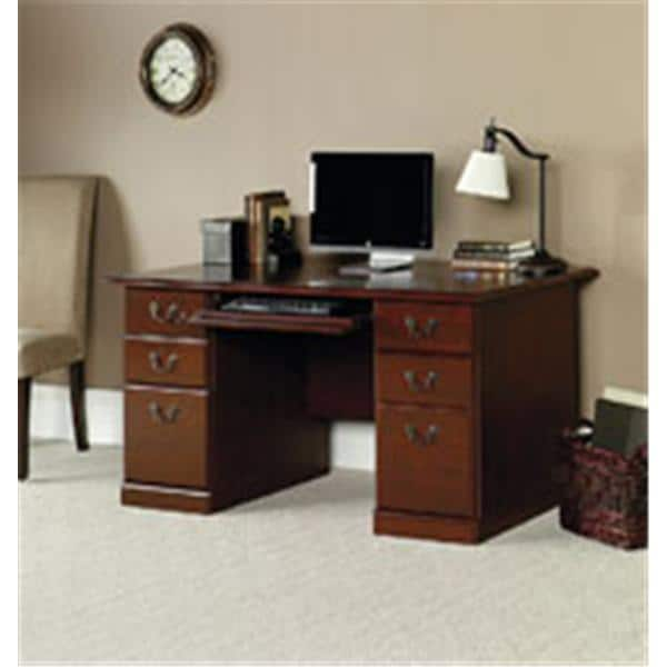 60 in Executive Desk Classic Cherry With Laminated Cherry Top Ea