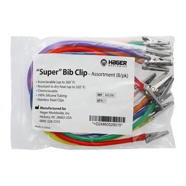 Hager Worldwide Super Bib Clips - 3 Bib Clips Per Bag BLUE 605306
