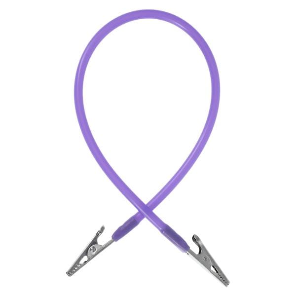 Super Bib Clip Purple Silicone 3/Pk